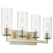 Quorum Home Quorum - 574-4-60 - Four Light Vanity - Aged Silver Leaf