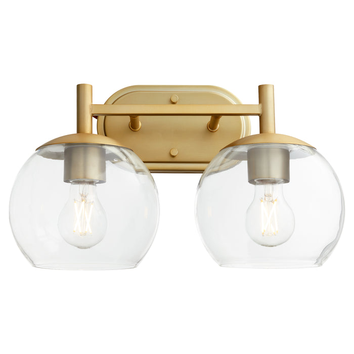 Quorum Home Quorum - 578-2-80 - Two Light Vanity - Aged Brass