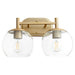 Quorum Home Quorum - 578-2-80 - Two Light Vanity - Aged Brass