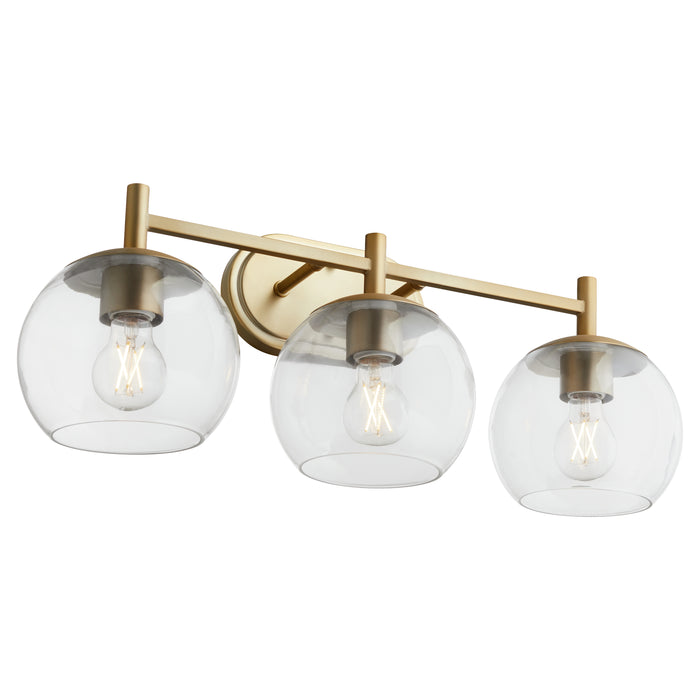 Quorum Home Quorum - 578-3-80 - Three Light Vanity - Aged Brass