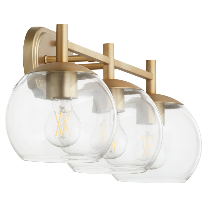 Quorum Home Quorum - 578-3-80 - Three Light Vanity - Aged Brass