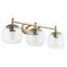 Quorum Home Quorum - 578-3-80 - Three Light Vanity - Aged Brass
