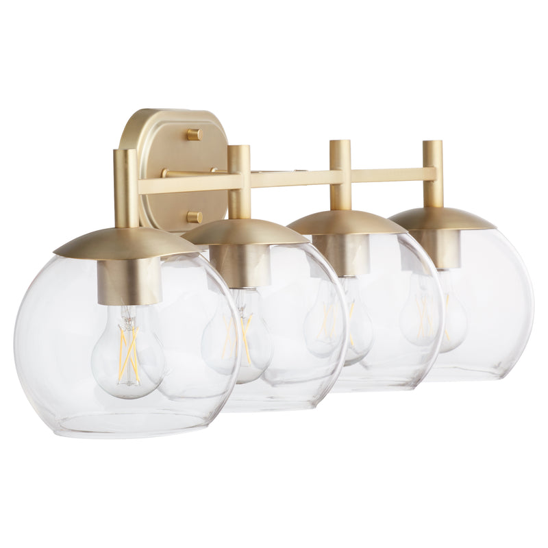 Quorum Home Quorum - 578-4-80 - Four Light Vanity - Aged Brass