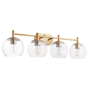 Quorum Home Quorum - 578-4-80 - Four Light Vanity - Aged Brass