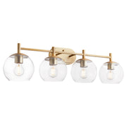 Quorum Home Quorum - 578-4-80 - Four Light Vanity - Aged Brass