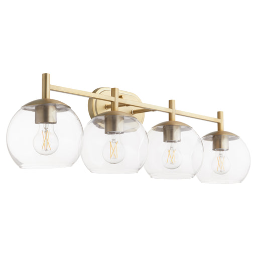Quorum Home Quorum - 578-4-80 - Four Light Vanity - Aged Brass