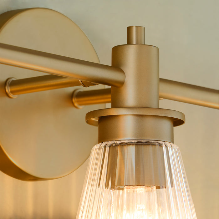 LAWTON 3 Light Vanity - Brushed Brass