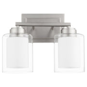 Quorum Home Quorum - 582-2-65 - Two Light Vanity - Satin Nickel