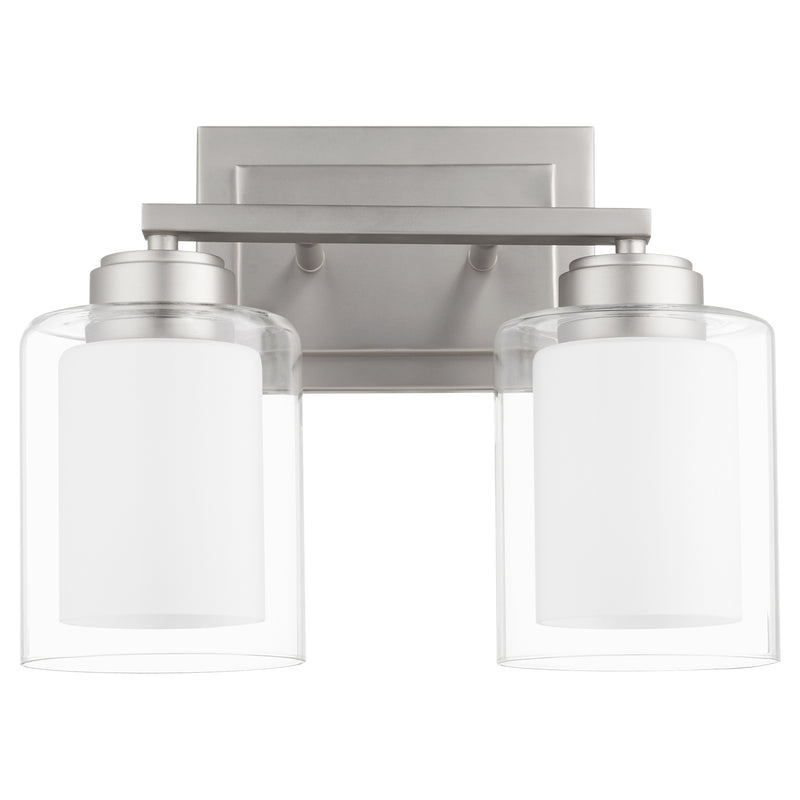 Quorum Home Quorum - 582-2-65 - Two Light Vanity - Satin Nickel