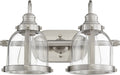 Quorum Home Quorum - 586-2-65 - Two Light Vanity - Satin Nickel