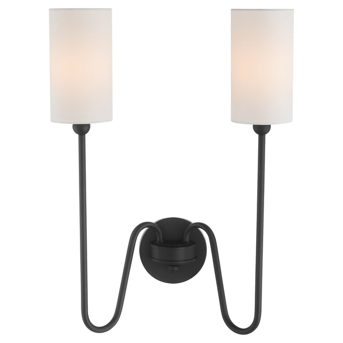 Quorum Home Quorum - 597-2-59 - Two Light Wall Mount - Matte Black
