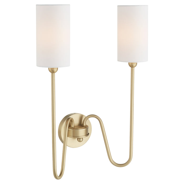 Quorum Home Quorum - 597-2-80 - Two Light Wall Mount - Aged Brass