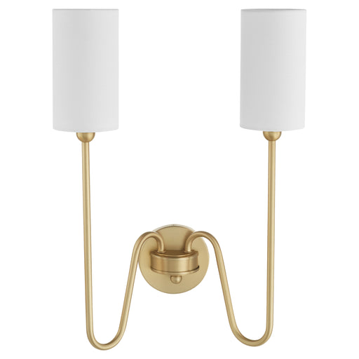 Quorum Home Quorum - 597-2-80 - Two Light Wall Mount - Aged Brass