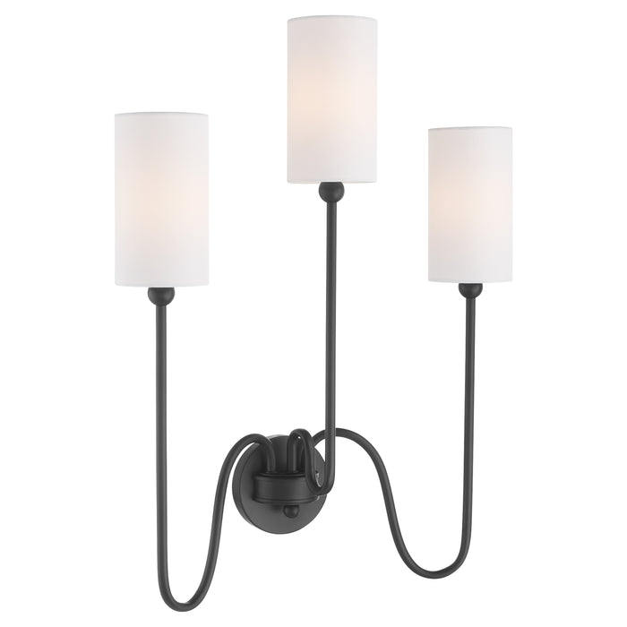 Quorum Home Quorum - 597-3-59 - Three Light Wall Mount - Matte Black