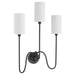 Quorum Home Quorum - 597-3-59 - Three Light Wall Mount - Matte Black