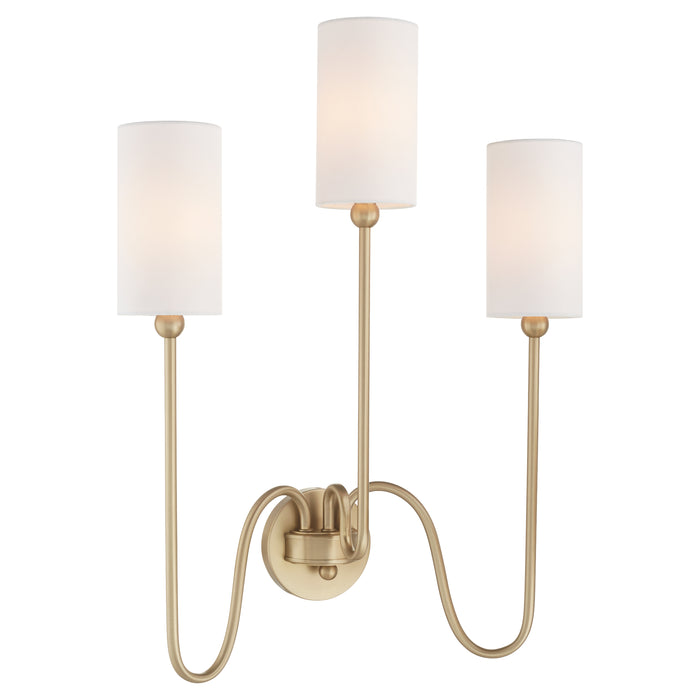 Quorum Home Quorum - 597-3-80 - Three Light Wall Mount - Aged Brass