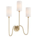 Quorum Home Quorum - 597-3-80 - Three Light Wall Mount - Aged Brass