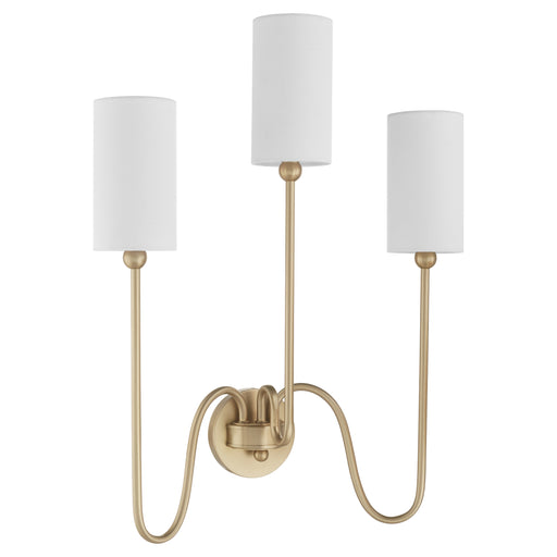 Quorum Home Quorum - 597-3-80 - Three Light Wall Mount - Aged Brass