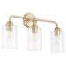 Quorum Home Quorum - 598-3-80 - Three Light Vanity - Aged Brass