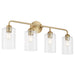 Quorum Home Quorum - 598-4-80 - Four Light Vanity - Aged Brass