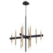 Quorum Home Quorum - 60-20-6980 - 20 Light Chandelier - Textured Black w/ Aged Brass