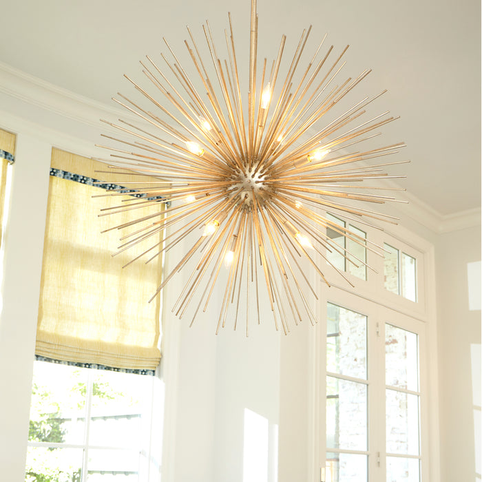Quorum Home Quorum - 600-10-74 - Ten Light Pendant - Gold Leaf