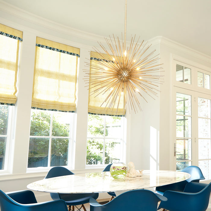 Quorum Home Quorum - 600-10-74 - Ten Light Pendant - Gold Leaf