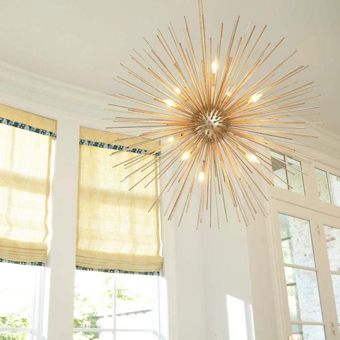 Quorum Home Quorum - 600-10-74 - Ten Light Pendant - Gold Leaf