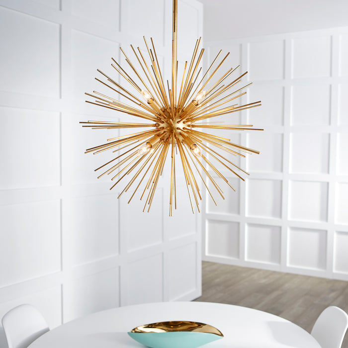 Quorum Home Quorum - 600-8-74 - Eight Light Pendant - Gold Leaf