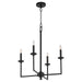 Quorum Home Quorum - 6005-4-59 - Four Light Chandelier - Matte Black