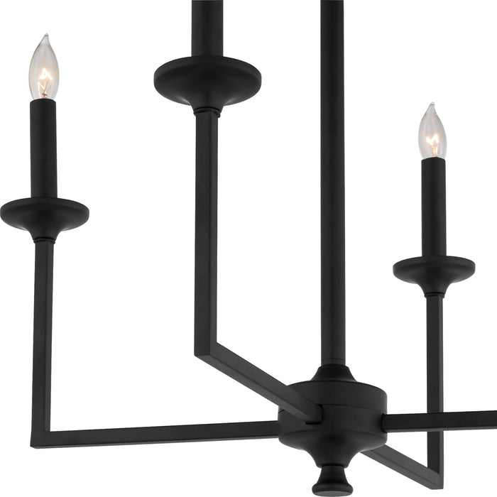 Quorum Home Quorum - 6005-4-59 - Four Light Chandelier - Matte Black