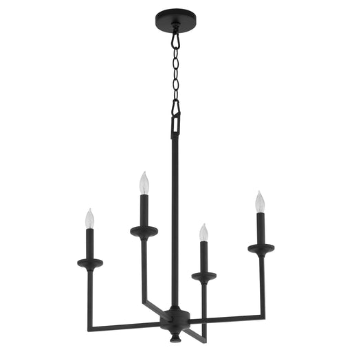 Quorum Home Quorum - 6005-4-59 - Four Light Chandelier - Matte Black
