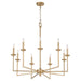 Quorum Home Quorum - 6005-9-80 - Nine Light Chandelier - Aged Brass