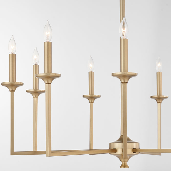 Quorum Home Quorum - 6005-9-80 - Nine Light Chandelier - Aged Brass