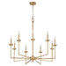 Quorum Home Quorum - 6005-9-80 - Nine Light Chandelier - Aged Brass