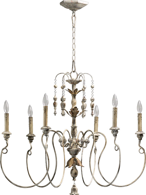 Quorum Home Quorum - 6006-6-70 - Six Light Chandelier - Persian White