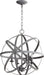 Quorum Home Quorum - 6009-4-17 - Four Light Chandelier - Zinc