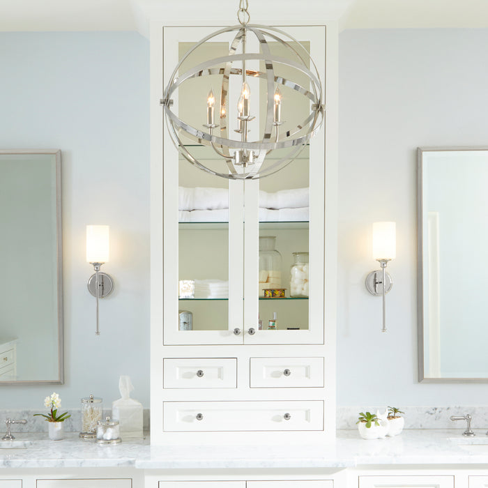 Quorum Home Quorum - 6009-4-62 - Four Light Chandelier - Polished Nickel