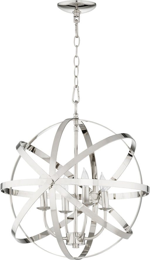 Quorum Home Quorum - 6009-4-62 - Four Light Chandelier - Polished Nickel