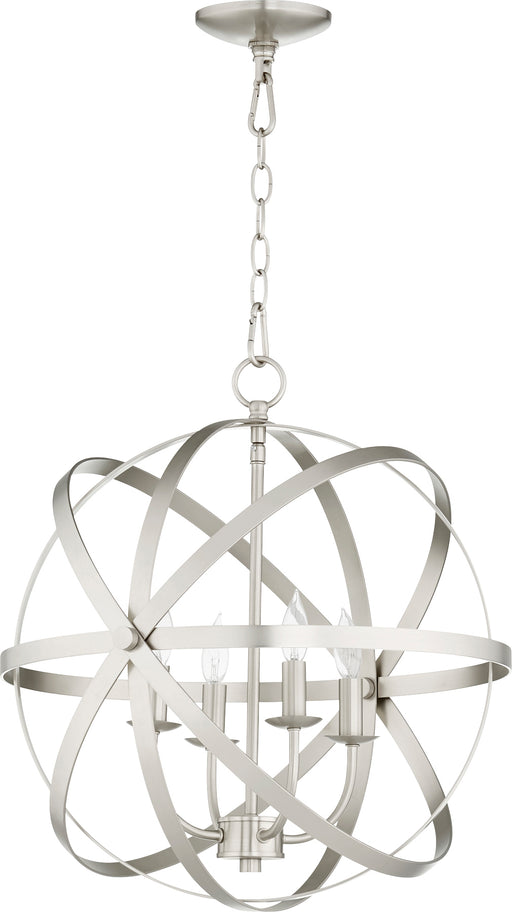 Quorum Home Quorum - 6009-4-65 - Four Light Chandelier - Satin Nickel