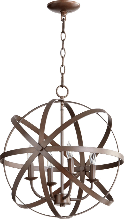 Quorum Home Quorum - 6009-4-86 - Four Light Chandelier - Oiled Bronze