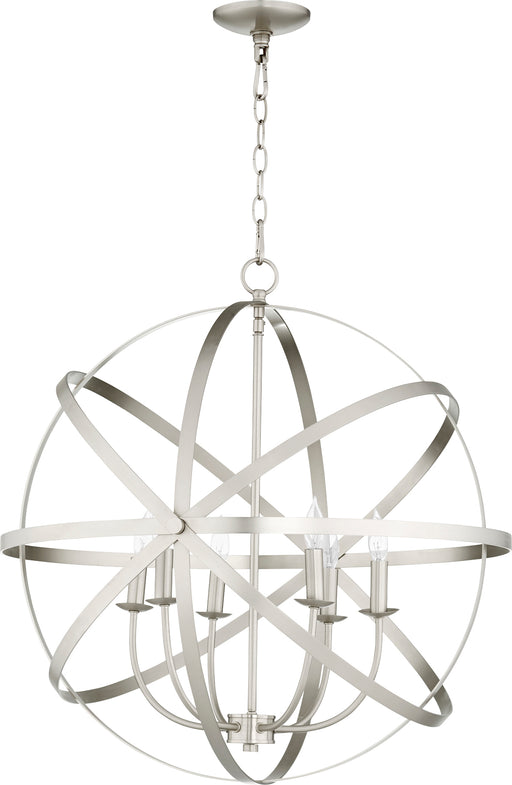 Quorum Home Quorum - 6009-6-65 - Six Light Chandelier - Satin Nickel