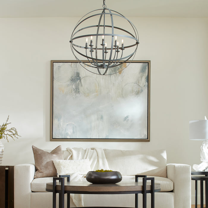 Quorum Home Quorum - 6009-8-17 - Eight Light Chandelier - Zinc