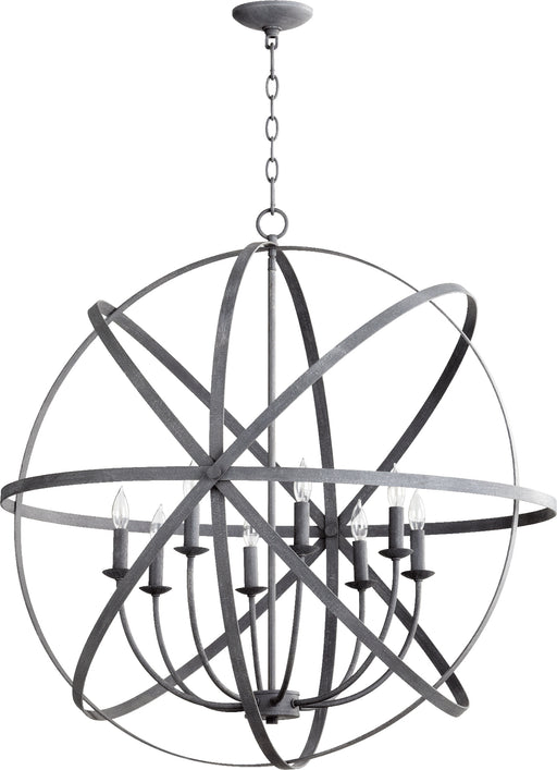 Quorum Home Quorum - 6009-8-17 - Eight Light Chandelier - Zinc