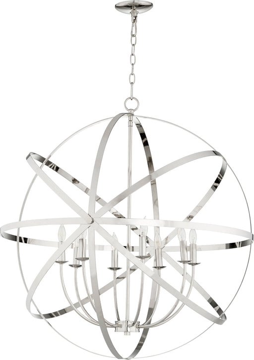 Quorum Home Quorum - 6009-8-62 - Eight Light Chandelier - Polished Nickel