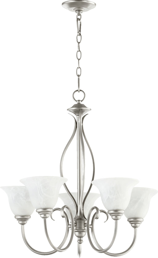 Quorum Home Quorum - 6010-5-64 - Five Light Chandelier - Classic Nickel
