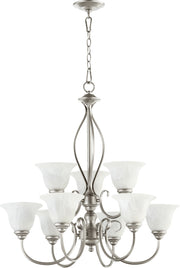 Quorum Home Quorum - 6010-9-64 - Nine Light Chandelier - Classic Nickel