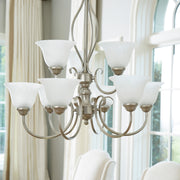 Quorum Home Quorum - 6010-9-64 - Nine Light Chandelier - Classic Nickel