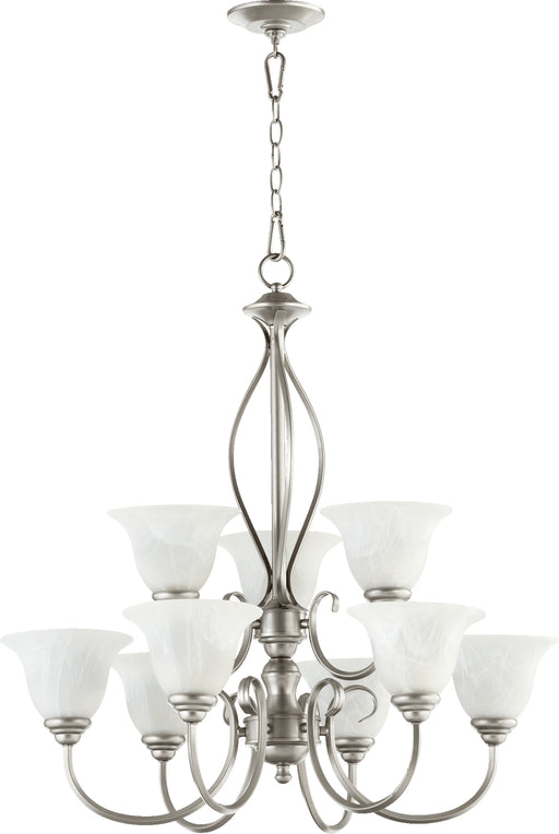 Quorum Home Quorum - 6010-9-64 - Nine Light Chandelier - Classic Nickel