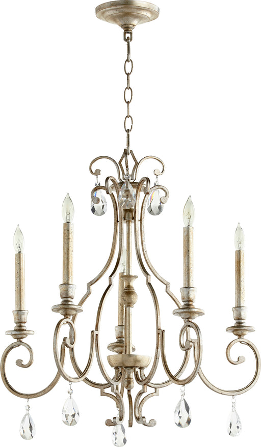 Quorum Home Quorum - 6014-5-60 - Five Light Chandelier - Aged Silver Leaf